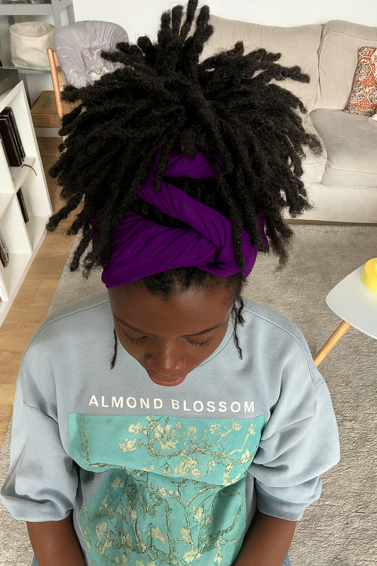 Deep purple  Headwrap