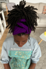 Deep purple  Headwrap