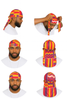 Kente 100% premium Satin Durag