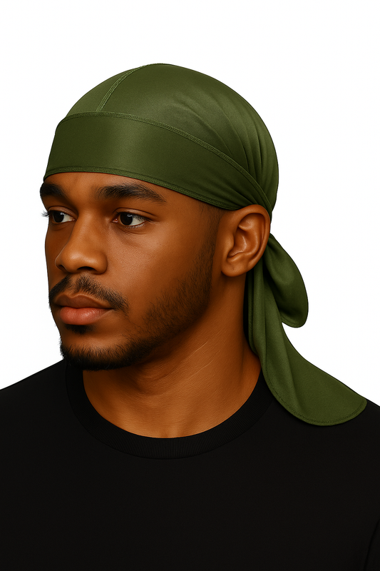 Army Green 100% premium Satin Durag
