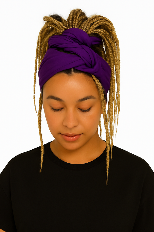 Deep purple  Headwrap