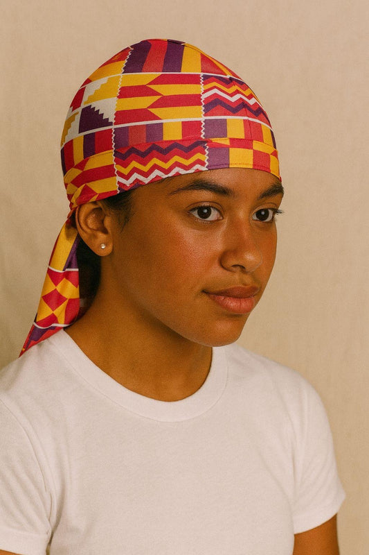 Kente 100% premium Satin Durag
