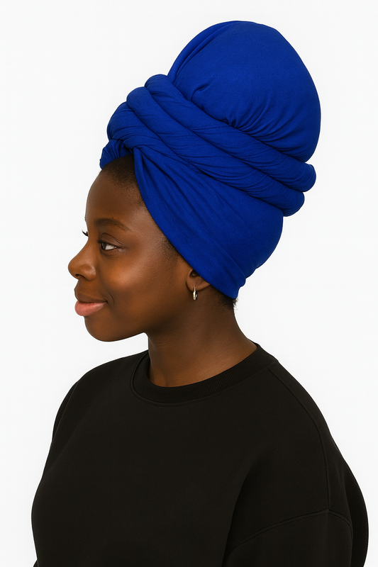 Navy Blue Headwrap