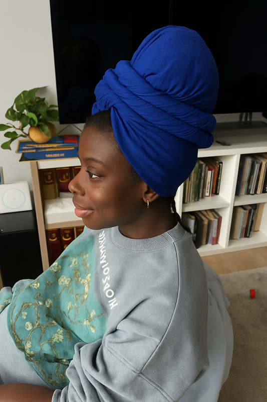 Navy Blue Headwrap