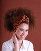Tangerine Leopard Headwrap